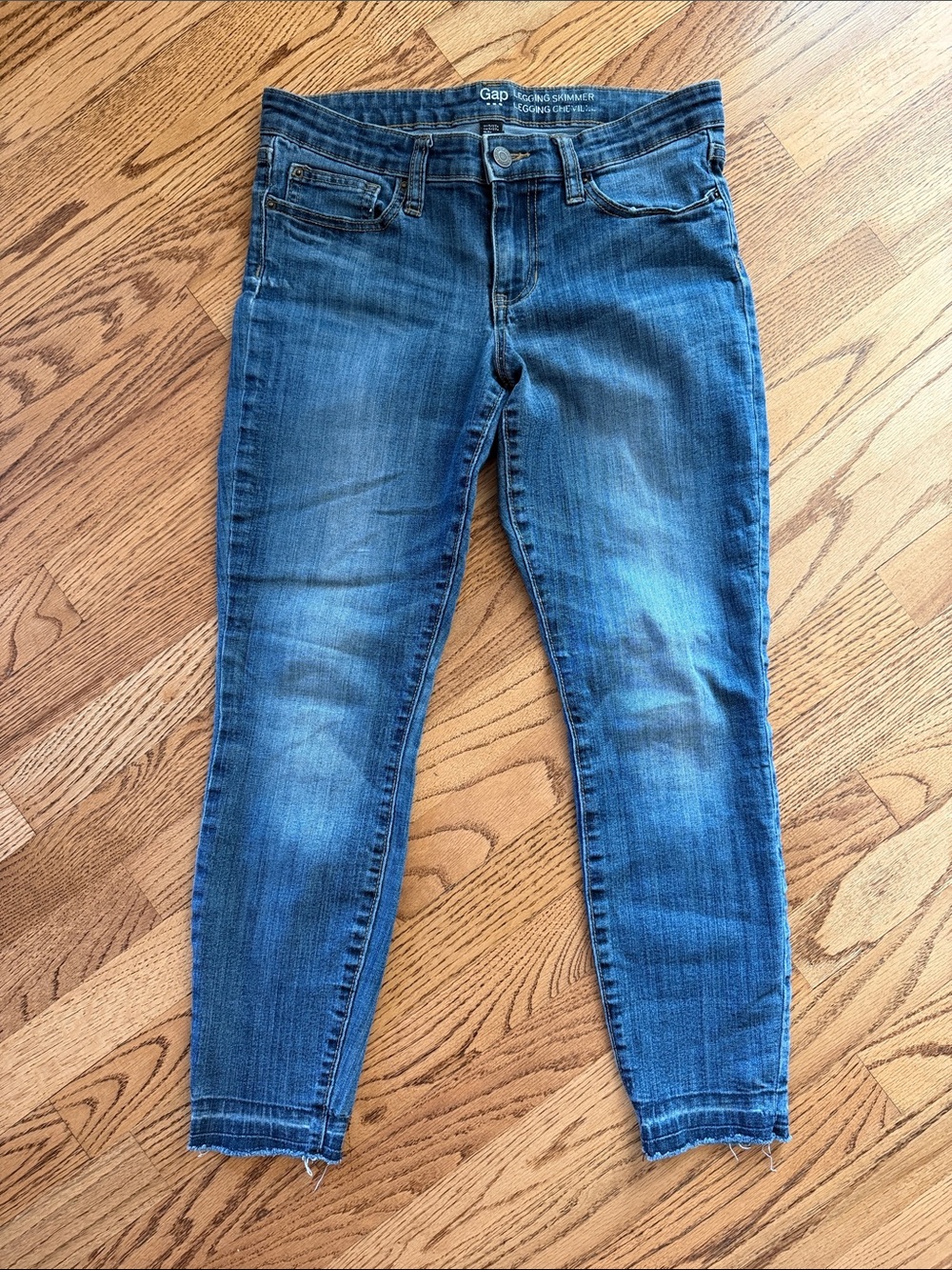 GAP Women's Medium Blue Cropped Skinny Jeans